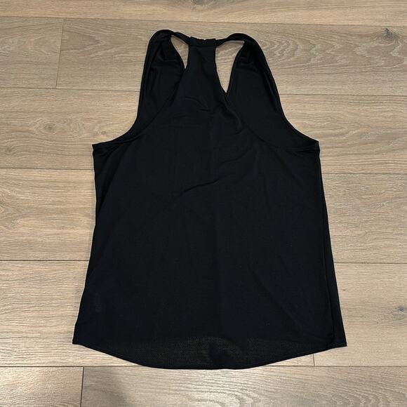LUCY Black Flow Yoga Mesh Polyester V Neck High Low Tank Top Gym Active Size XS - Picture 3 of 9